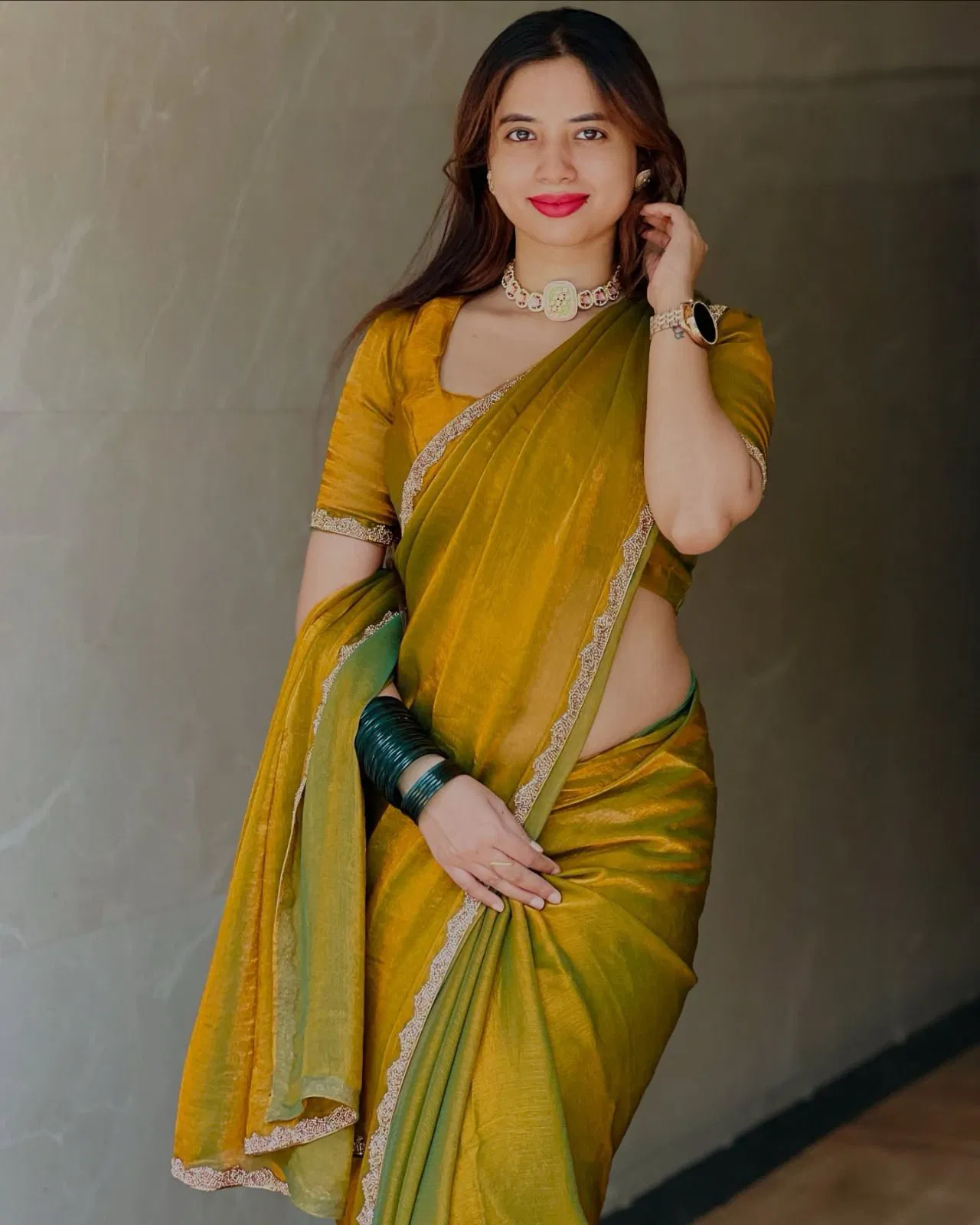 Apsara By Aab Cotton Shimmri Golden Fancy Saree Exporters In India